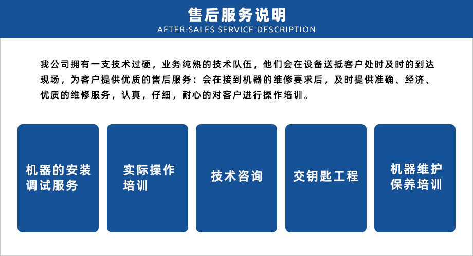 售后服務說明
